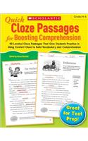 Quick Cloze Passages for Boosting Comprehension: Grades 4-6