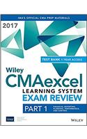 Wiley CMAexcel Learning System Exam Review 2017 + Test Bank