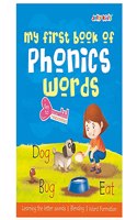 Jolly Kids My First Book of Phonics Words Key to Letter Sound Relationship| Learning the Letter Sounds| Blending| Word Formatting| Sight Words| Phonic Activity Book for Kindergarten Ages 3-7 Years