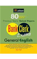 80 Sets Previous Years' Solved Papers Bank Clerk Exam General English