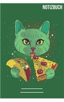 Notizbuch Gepunktet Cosmic Cat Pizza Taco