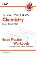 A-Level Chemistry: AQA Year 1 & AS Exam Practice Workbook - includes Answers