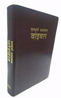 THE STUDY BIBLE IN HINDI Leather Bound