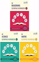 Reasoning, Maths and Science Olympiad Workbook Combo - Class 2