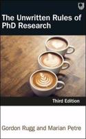 The Unwritten Rules of PhD Research 3e