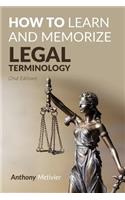 How To Learn And Memorize Legal Terminology