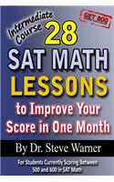 28 SAT Math Lessons to Improve Your Score in One Month - Intermediate Course