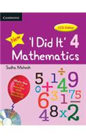 I Did It Mathematics Students Book with CD ROM, Level 4, CCE Edition