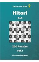 Puzzles for Brain - Hitori 200 Puzzles 9x9 vol. 1