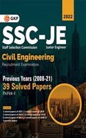 SSC 2022 : Junior Engineers Paper I - Civil Engineering - 39 Previous Years Solved Papers (2008-21)