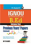 IGNOU B.Ed. Entrance Test