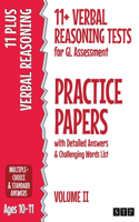 11+ Verbal Reasoning Tests for GL Assessment Practice Papers with Detailed Answers & Challenging Words List