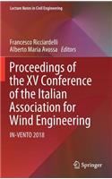 Proceedings of the XV Conference of the Italian Association for Wind Engineering