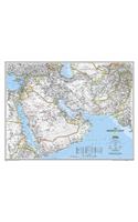 National Geographic Middle East Wall Map - Classic (30.25 X 23.5 In)