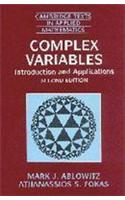 Complex Variables: Introduction And Applications, 2Ed.