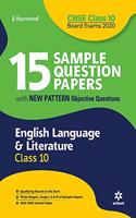 15 Sample Question Papers English Language & Literature Class 10th CBSE 2019-2020(Old Edition)