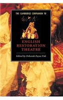 Cambridge Companion to English Restoration Theatre