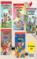 Chacha Chaudhary Comics in English ( Set of 5 Books )