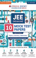 Oswaal JEE Advance 10 Mock Test Papers (Paper-1 & Paper-2) Physics, Chemistry, Mathematics Hardcover Book (For 2024 Exam)