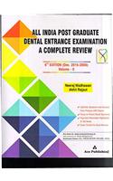 ALL INDIA POST GRADUATE DENTAL ENTRANCE EXAMINATION 6ED (DEC. 2008-2015)VOL. 2