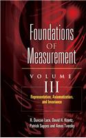 Foundations of Measurement Volume III
