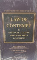 Law Of Contempt & Offences Against Administration Of Justice [Hardcover] V.S.R. AVAHANI and V.SOUBHAGYA VALLI