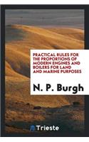 Practical Rules for the Proportions of Modern Engines and Boilers for Land ...