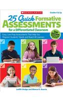 25 Quick Formative Assessments for a Differentiated Classroom