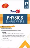 Super20 Physics Sample Papers Class 12 CBSE 2020 (New Edition As per the CBSE Sample Question Paper 2019-20)