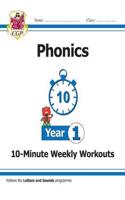 KS1 Year 1 English Phonics 10-Minute Weekly Workouts