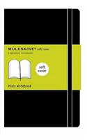 Moleskine Classic Notebook, Large, Plain, Black, Soft Cover (5 X 8.25)