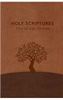 Tlv Thinline Bible, Holy Scriptures, Walnut/Brown, Tree Design Duravella