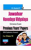 Jawahar Navodaya Vidyalaya (Jnv) Entrance Exam (Class VI)