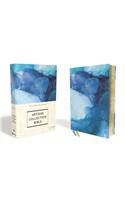 Niv, Artisan Collection Bible, Cloth Over Board, Blue, Art Gilded Edges, Red Letter Edition, Comfort Print