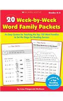 20 Week by Week Word Family Packets