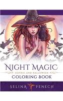 Night Magic - Gothic and Halloween Coloring Book