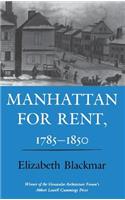 Manhattan for Rent, 1785 1850