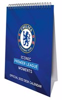 Official Chelsea Football Club 2022 Desk Calendar - Month To View Desk Calendar (The Official Chelsea FC Desk Calendar)