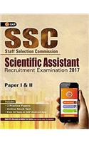 SSC Scientific Assistant Recruitment Examination 2017 (Paper I & II)