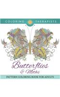 Butterflies & Moths Pattern Coloring Book For Adults