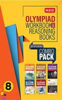 Class 8: Work Book and Reasoning Book Combo for NSO-IMO-IEO-NCO-IGKO (2019-20)