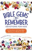 Bible Gems to Remember Devotions for Kids