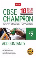 10 Years CBSE Champion Chapterwise - Topicwise Accountancy Class 12 (Old Edition)