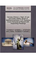 Vaccaro (Henry) V. Dept. of Law and Public Safety, Board of Medical Examiners. U.S. Supreme Court Transcript of Record with Supporting Pleadings