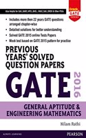 Previous Years' Solved Question Papers GATE 2016 Engineering Mathematics and General Aptitude