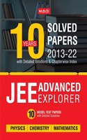 MTG 10 Year JEE Advanced Previous Year Solved Papers (2013-2022) with Chapterwise Detailed Solutions | IIT JEE Advanced Explorer | PYQs Question Bank ANIL AHLAWAT