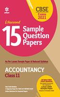 CBSE New Pattern 15 Sample Paper Accountancy Class 11 for 2021 Exam with reduced Syllabus