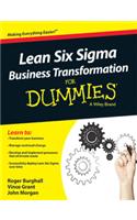 Lean Six Sigma Business Transformation For Dummies