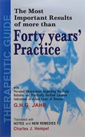 The Most Important Resuls Of More Than Forty Years Practice