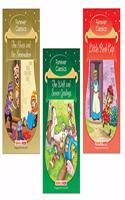 Forever Classics - 2 (Set of 3 Books) (Illustrated) - The Elves and The Shoemaker, Little Red Cap, The Wolf and Seven Goslings